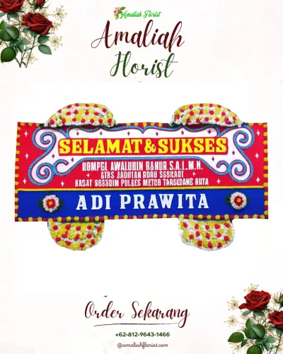 Karangan Bunga Ucapan Selamat di Pedes