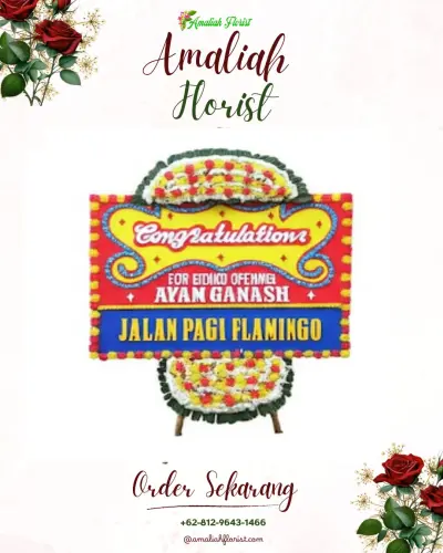 Bunga Papan Congratulation di Pedes